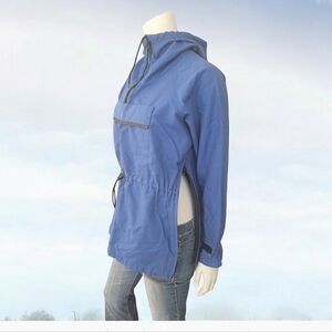 Vintage Anorak blue hooded jacket windbreaker Anorak pullover jacket fit Unisex